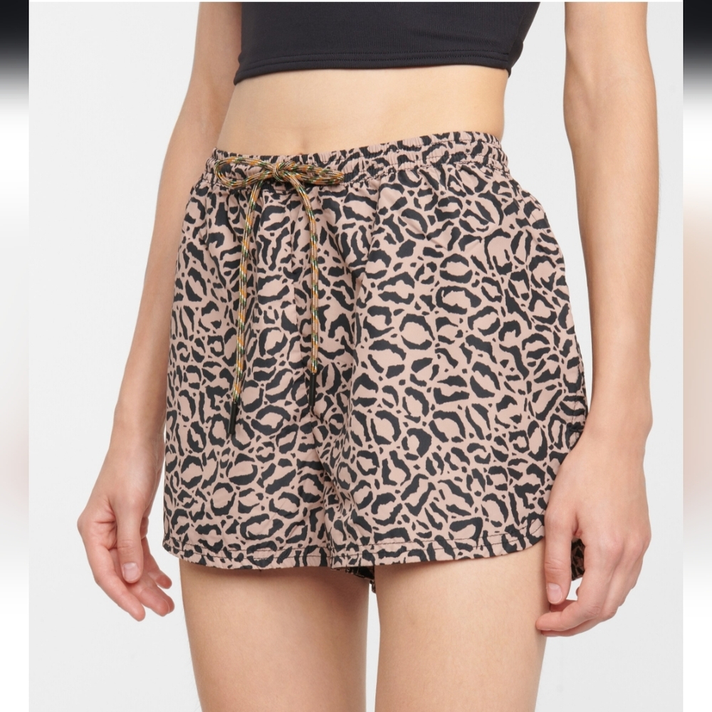 The Upside Leopard Print Athletic Shorts